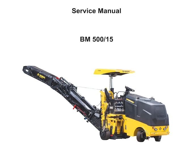 Bomag BM 500-15 - Service Manual - Repair Manual - Workshop Manual - English