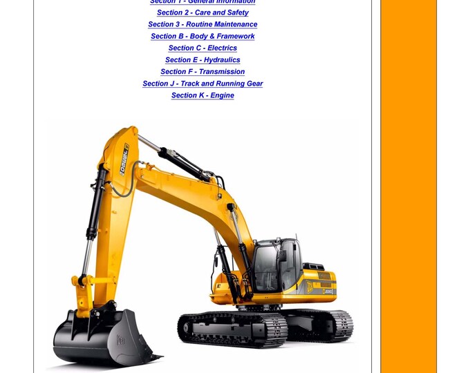 JCB JS360 Tier III Auto - Workshop Manual - Service Manual - Parts Manual - Owners Manual (pdf Download)
