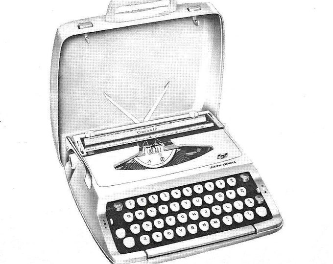 Smith Corona Corsair Typewriter Instruction Manual - User Manual - Complete User Guide
