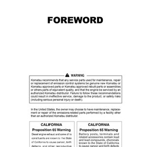 Komatsu HM300-3 Articulated Dump Truck Operation and Maintenance Manual - English image 2
