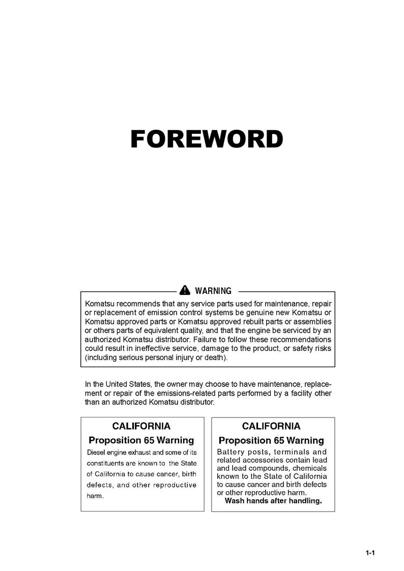 Komatsu HM300-3 Articulated Dump Truck Operation and Maintenance Manual - English image 2