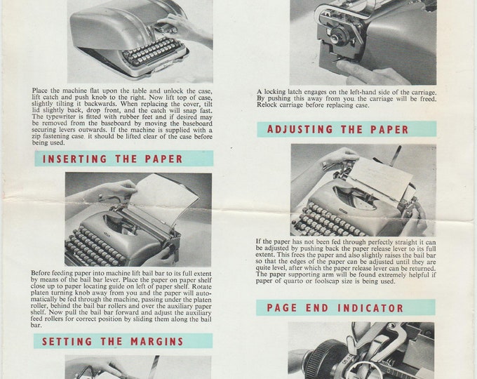 Imperial Good Companion-5 Typewriter Instruction Manual - User Manual - Complete User Guide