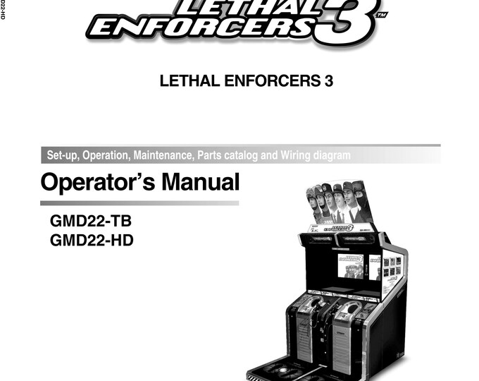KONAMI - LETHAL ENFORCERS 3 - Service Manual - Parts Manual - Owner manual -  Pdf Download