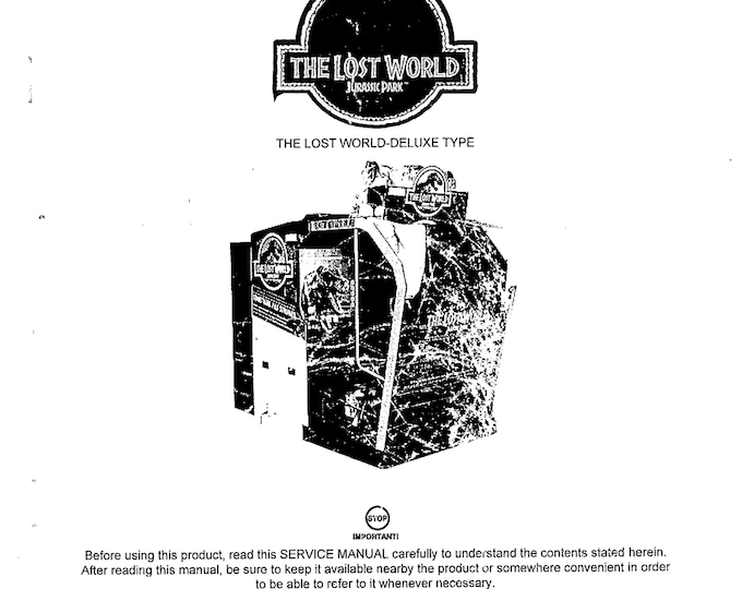 SEGA - LOST WORLD Deluxe - Service Manual - Parts Manual - Owner manual -  Pdf Download
