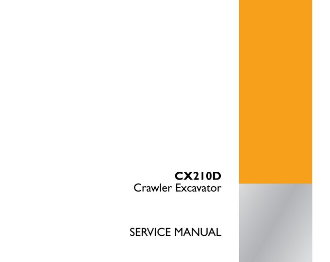 Case CX210D - Repair Manual - Service Manual-(Pdf Download)