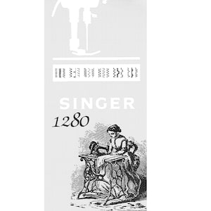 Singer 1280 Nähmaschine Bedienungsanleitung - Vollständige Bedienungsanleitung - Englisch