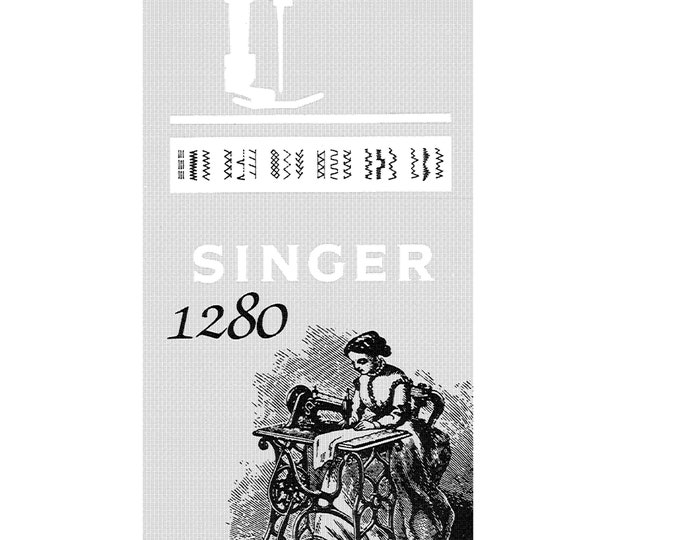Singer 1280 Sewing Machine Instruction Manual - User Manual - Complete User Guide - English