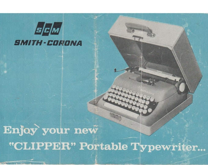 Smith Corona Clipper Typewriter Instruction Manual - User Manual - Complete User Guide