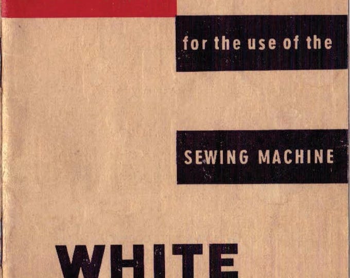 White - all-stitch-zig-zag -Sewing- machine- Service Manual - Instruction Manual -  Wiring Diagram - Schematic - Operation Manual