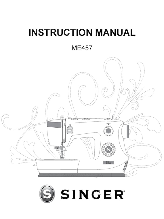 Singer 4432 Sewing Machine-Complete Owners Instruction Operation