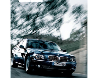 BMW 7 Series E65 - E66 750i-750Li-760i-760Li  2002-2008 Owners Manual - English