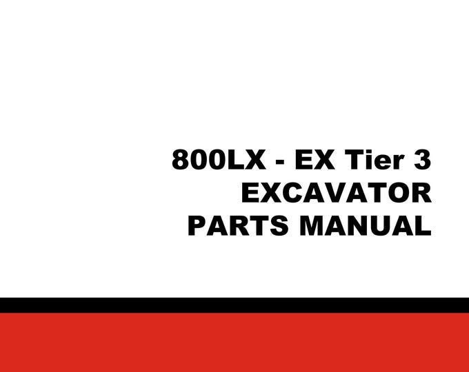 Linkbelt 800 LX Tier 3 - Part Manuals- Operators Manual- Workshop Manual  (PDF Download)