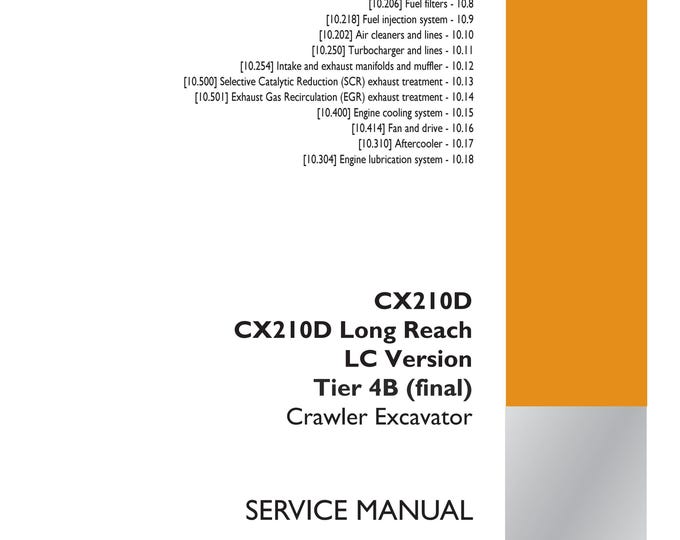Case CX210D Long Reach LC Version Tier 4B - Engine - 10 Crankshaft and flywheel - 103-Repair Manual-Service Manual(Pdf Download)