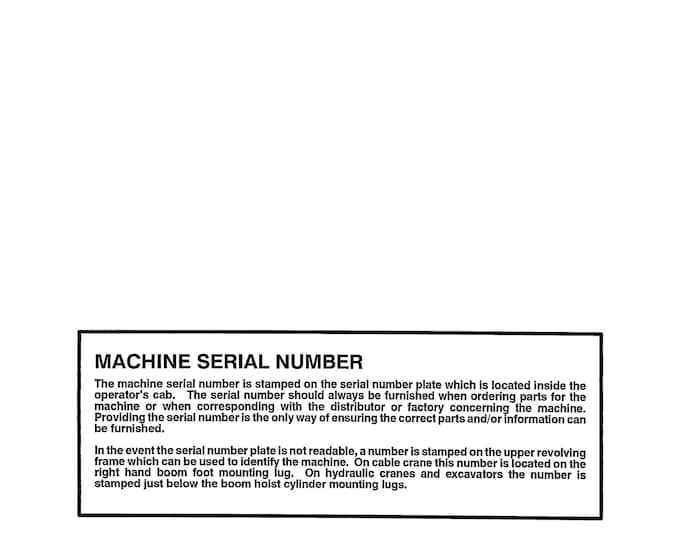Linkbelt - Excavator 4300 QEX - QRb - QSL - QTL- Quantum  - Shop Manual - Workshop Manual - Service Manual - English