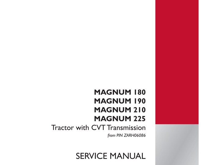 Case MAGNUM 180 MAGNUM 190 MAGNUM 210  - Repair Manual- Service Manual(Pdf Download)