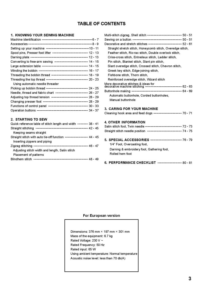 Singer 7285Q PATCHWORK Sewing Machine Instruction Manual User Manual