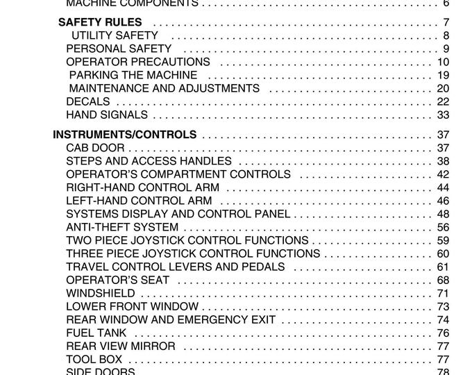 Linkbelt 600 LX Tier 3 - Part Manuals - Operators Manual- Workshop Manual  (PDF Download)
