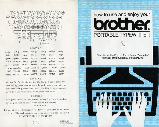 Brother Opus 889 Typewriter Instruction Manual - User Manual - Complete User Guide