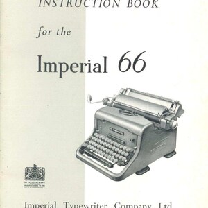 Imperial 66 Typewriter - Etsy