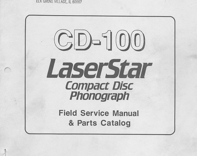 ROWE - CD-100- Laser star - Service Manual - User Manual - Parts List - English