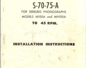 Manual de servicio Seeburg M100A/MH100A: Diagrama de cableado, lista de piezas