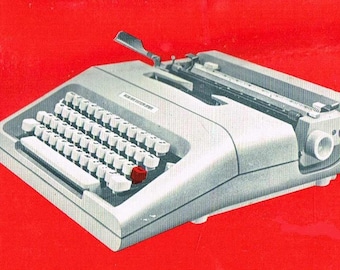 Olivetti Lettera 35 Typewriter Instruction Manual - User Manual - Complete User Guide