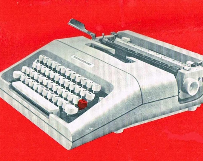 Olivetti Lettera 35 Typewriter Instruction Manual - User Manual - Complete User Guide