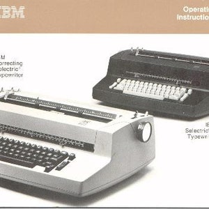 IBM SelectricII Typewriter Instructiehandleiding - Gebruikershandleiding - Volledige gebruikershandleiding