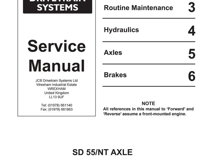 JCB 9803-9240 - Workshop Manual - Service Manual - Parts Manual - Owners Manual (PDF Download)
