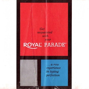 Royal Parade Typewriter Instruction Manual - User Manual - Complete User Guide