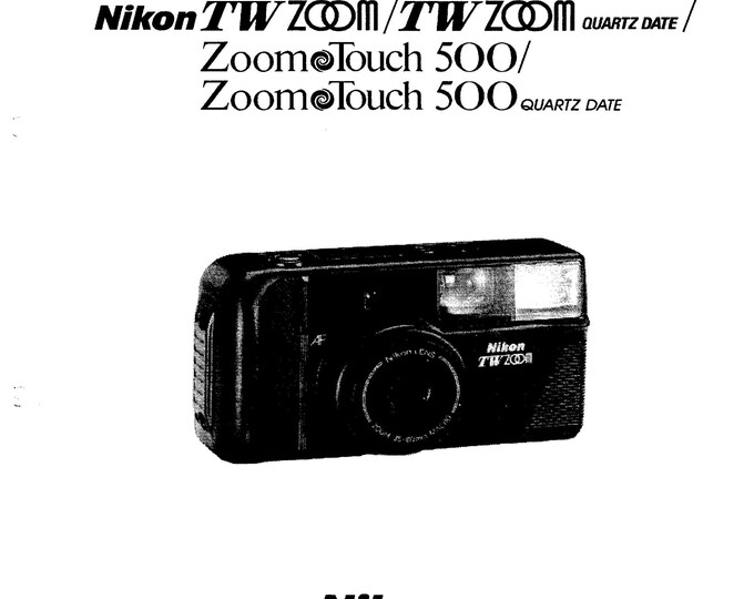 Nikon Zoom Touch 500 - TW Zoom - Service Manual - Workshop Manual -  PDF Download