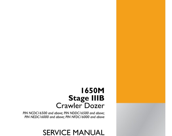 Case 1650M Stage lIB Crawler Dozer  - Repair Manual- Service Manual (Pdf Download)