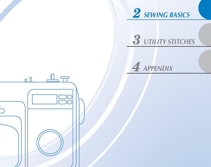 Brother NS40E Sewing Machine Instruction Manual - User Manual - Complete User Guide