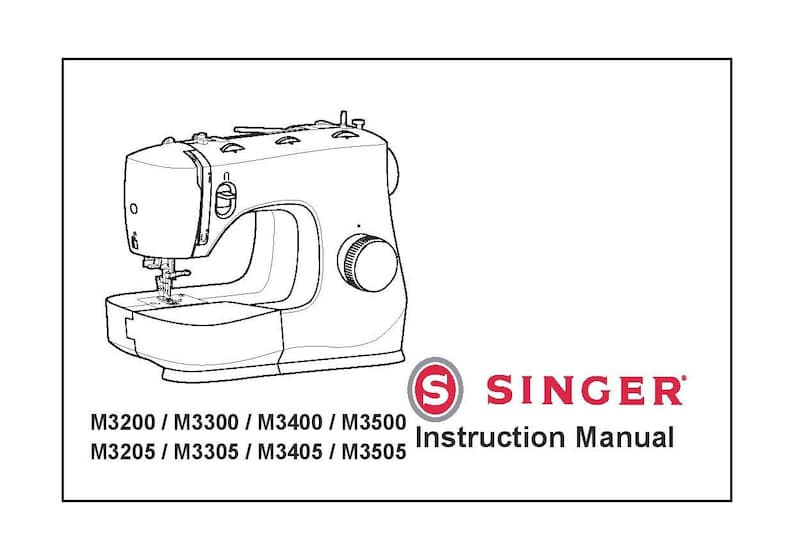 Singer M3200 M3300 M3400 M3500 M3205 M3305 M3405 M3505 Sewing Machine