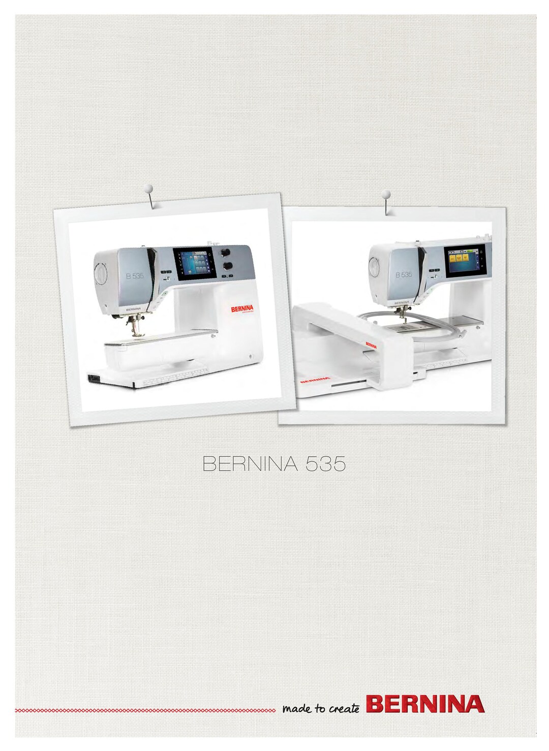 BERNINA 535 E Sewing Machine Instruction Manual User Manual Complete