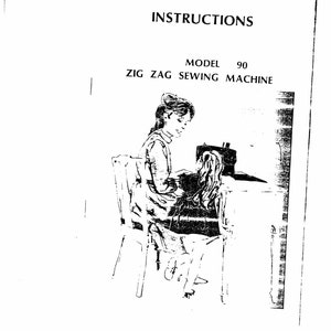 Singer 90 Sewing Machine Instruction Manual - User Manual - Complete User Guide - English