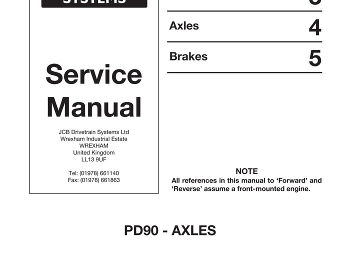 JCB 9803-9110 - Workshop Manual - Service Manual - Parts Manual - Owners Manual (PDF Download)