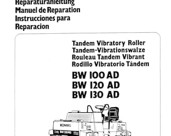 Instrucciones de reparación del rodillo compactador Bomag BW100 AD 00819120 (Descarga en PDF)