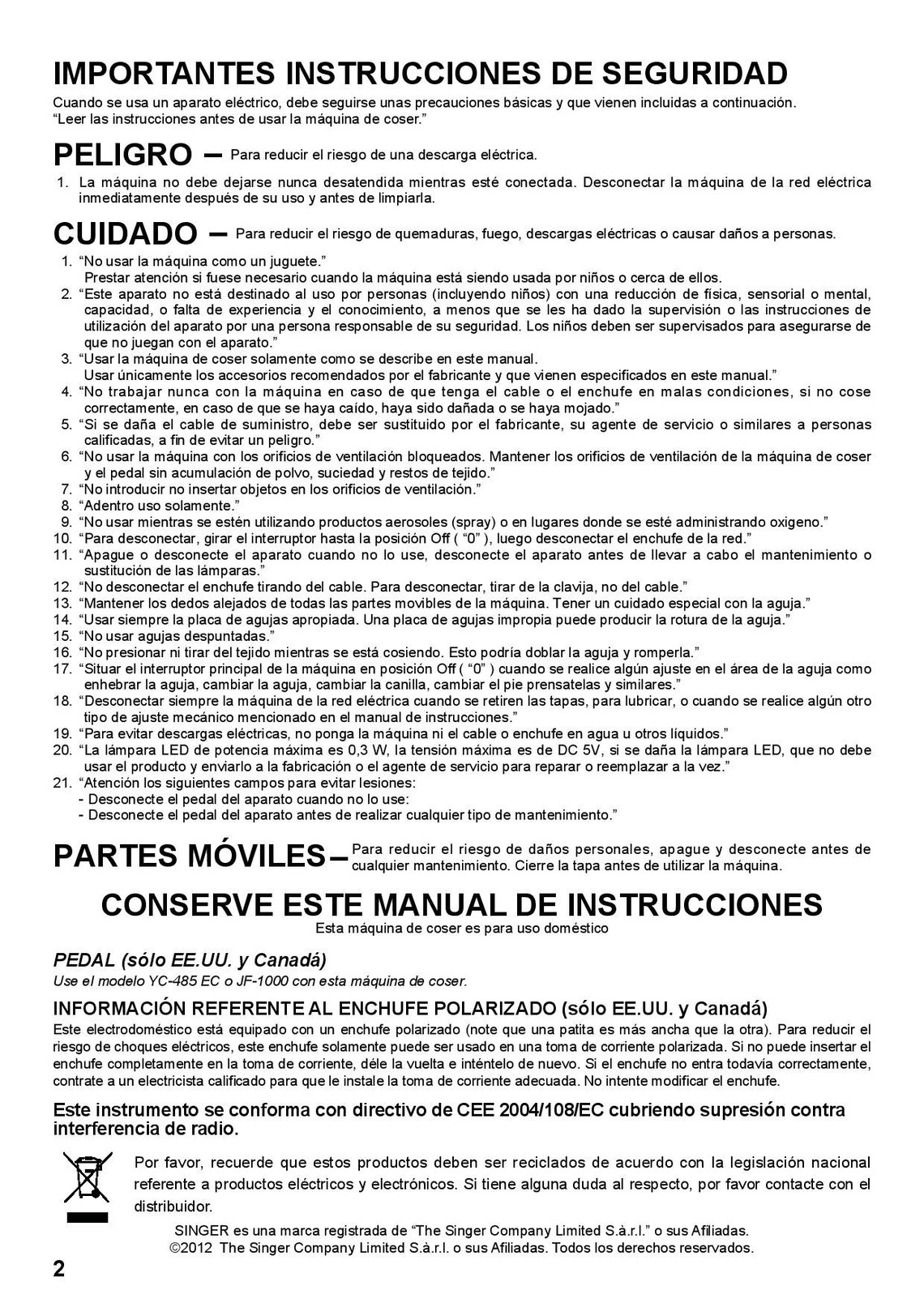 Singer 7285Q PATCHWORK Sewing Machine Instruction Manual User Manual