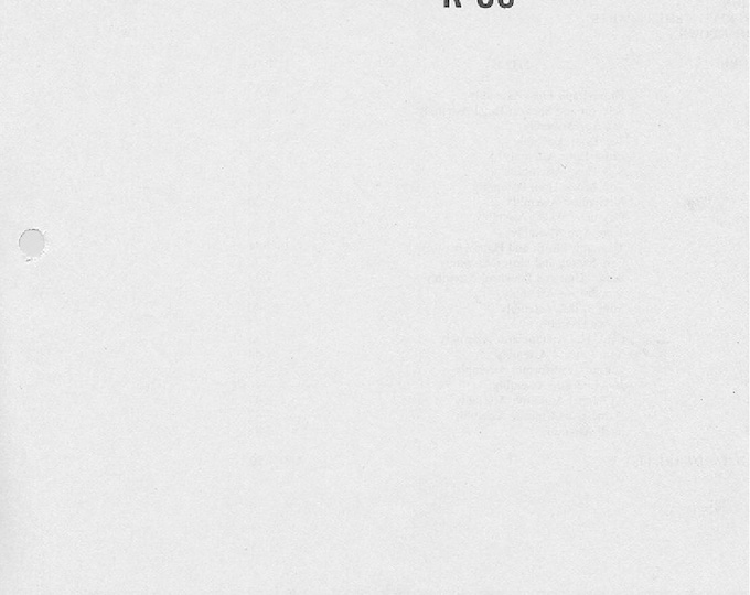 ROWE - R-80 - Schematic -   Service Manual - User Manual - Parts List - English