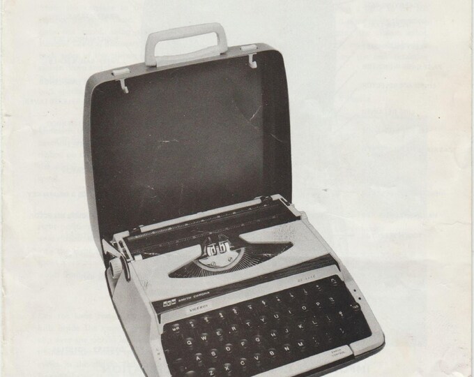 Smith Corona Viceroy-De-Luxe Typewriter Instruction Manual - User Manual - Complete User Guide