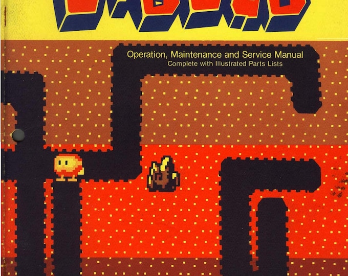 NAMCO - Dig dug  (TM-202) - 1ST Printing - Euro - Service Manual - Parts Manual - Owner manual -  Pdf Download