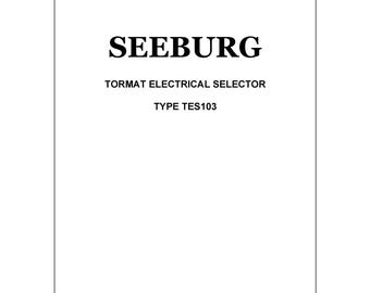 Manual de servicio del Seeburg TES103: diagrama de cableado, lista de piezas