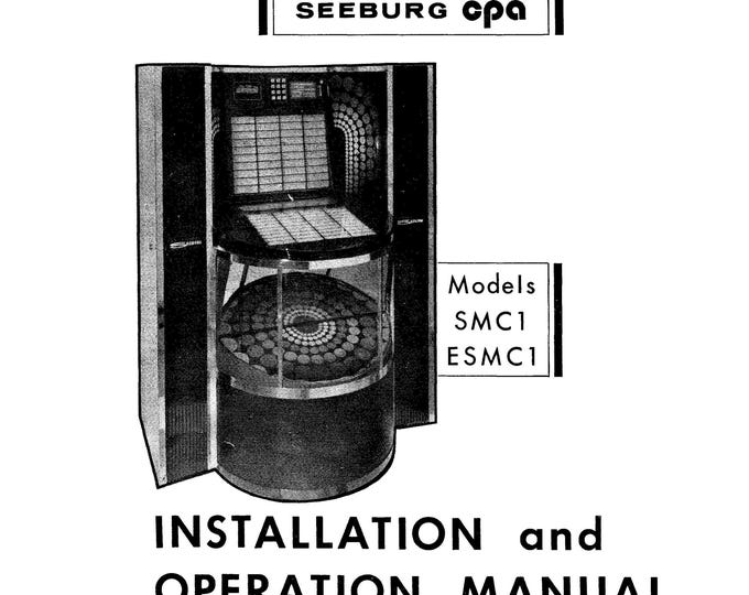 Seeburg- SPS1 - ESPS1 - Service Manual - Instruction Manual -  Wiring Diagram - Schematic - Operation Manual - Parts List