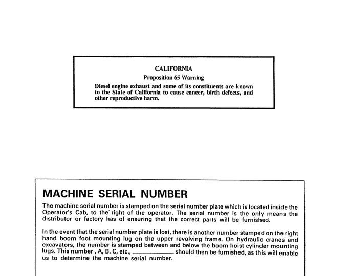 Linkbelt 3900 Quantum Operation Manual Book 874 - Part Manuals - Workshop Manual  (PDF Download)
