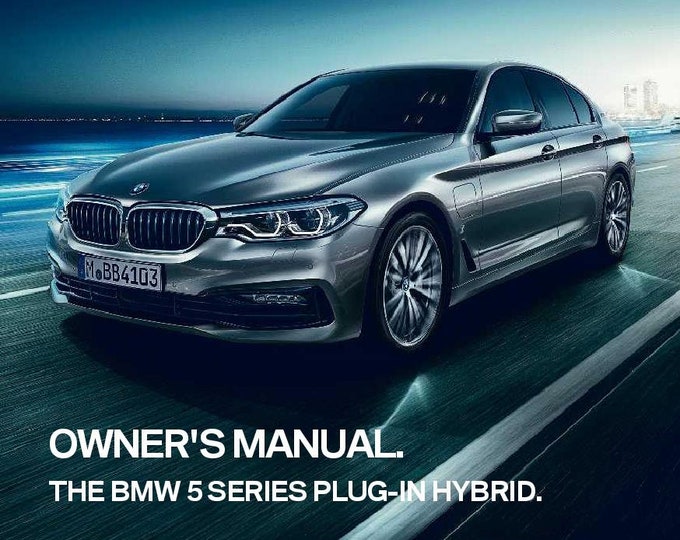 BMW 5 Series G30 Plug-In Hybrid 2020 Owners Manual - English