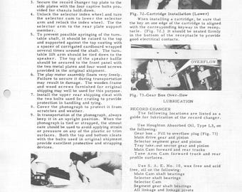 WURLITZER - 1250 - Instrucciones de funcionamiento - Manual de servicio - Manual del usuario - Esquema - Lista de piezas