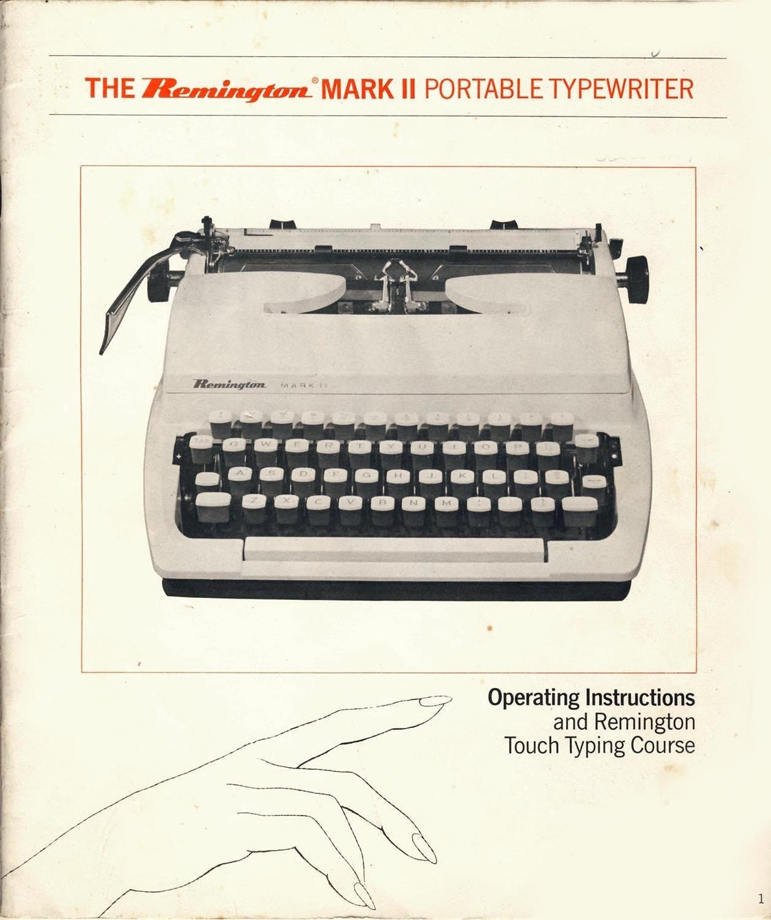 Remington Mark II Typewriter Instruction Manual (digital PDF Download ...