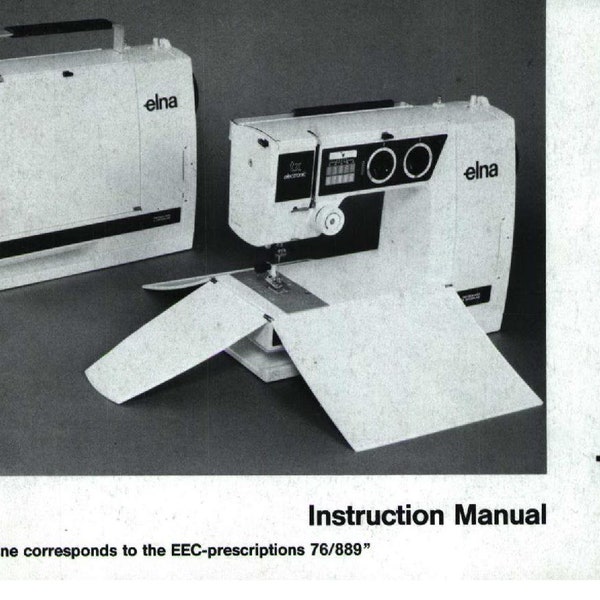 Manual de Instrucciones Máquina de Coser Electrónica Elna Air TX 57 - Manual de Usuario - Guía de Usuario Completa