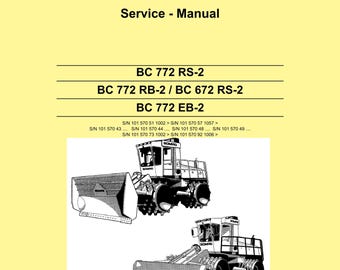 Bomag BC 772/672 Service Repair Manual - English (PDF Download)